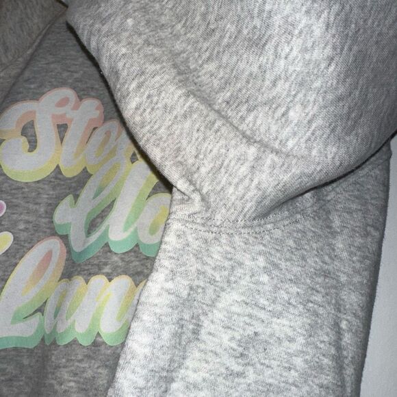 Stoney Clover Lane Target Large Light Gray Colorful Graphic Crew Sweatshirt EUC - Picture 5 of 11